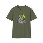 Frog Pulling Sword From A Stone