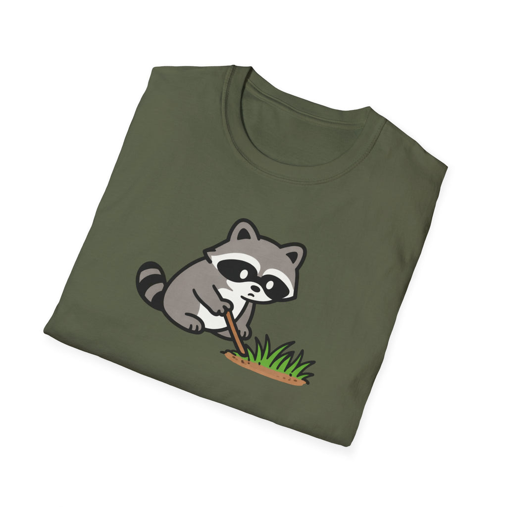 Raccoon Touching Grass
