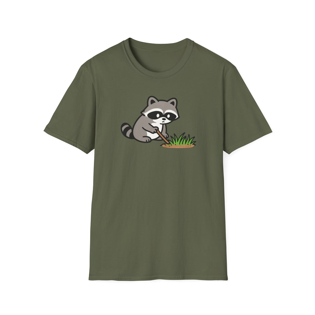 Raccoon Touching Grass