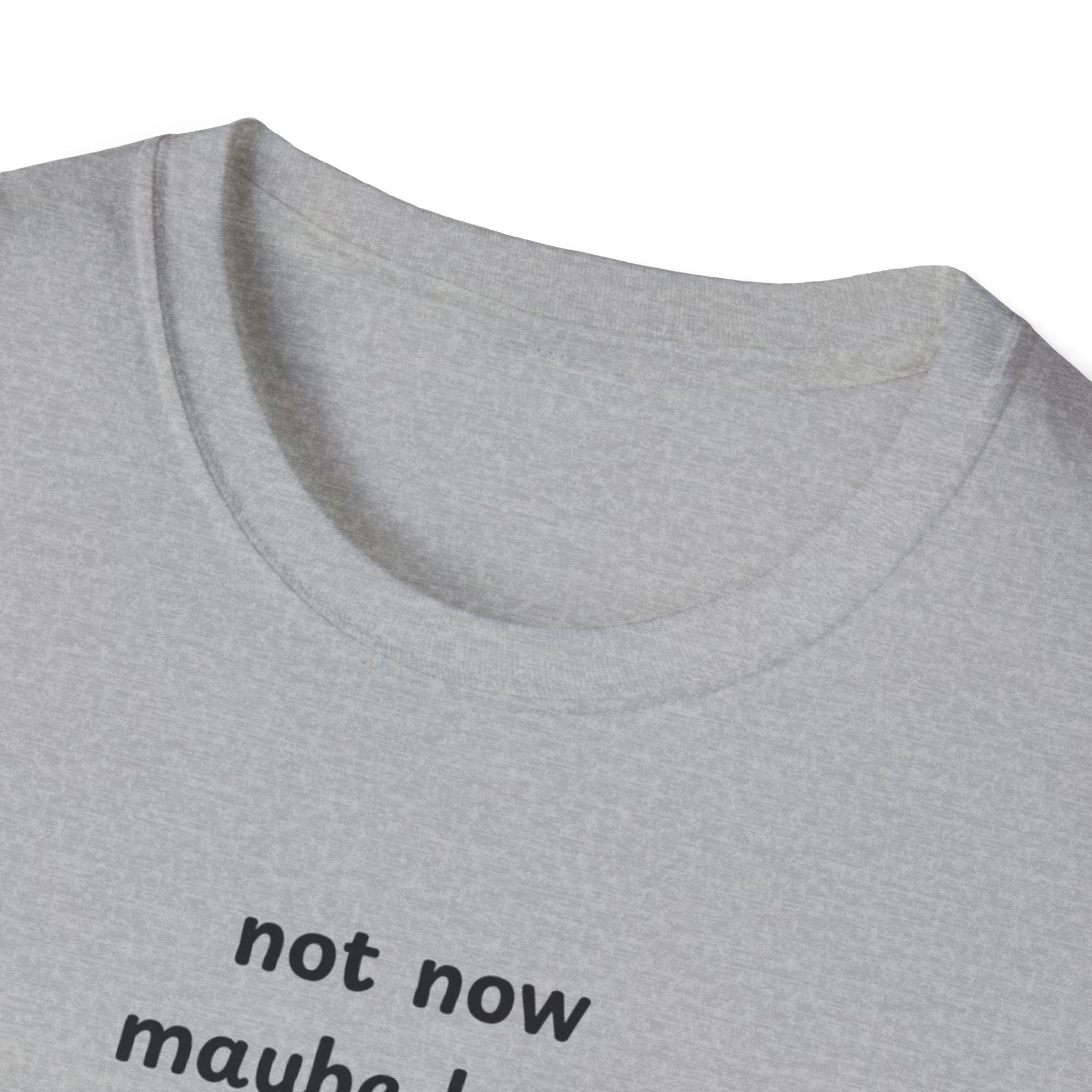 not now maybe later never