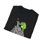 Frog Pulling Sword From A Stone