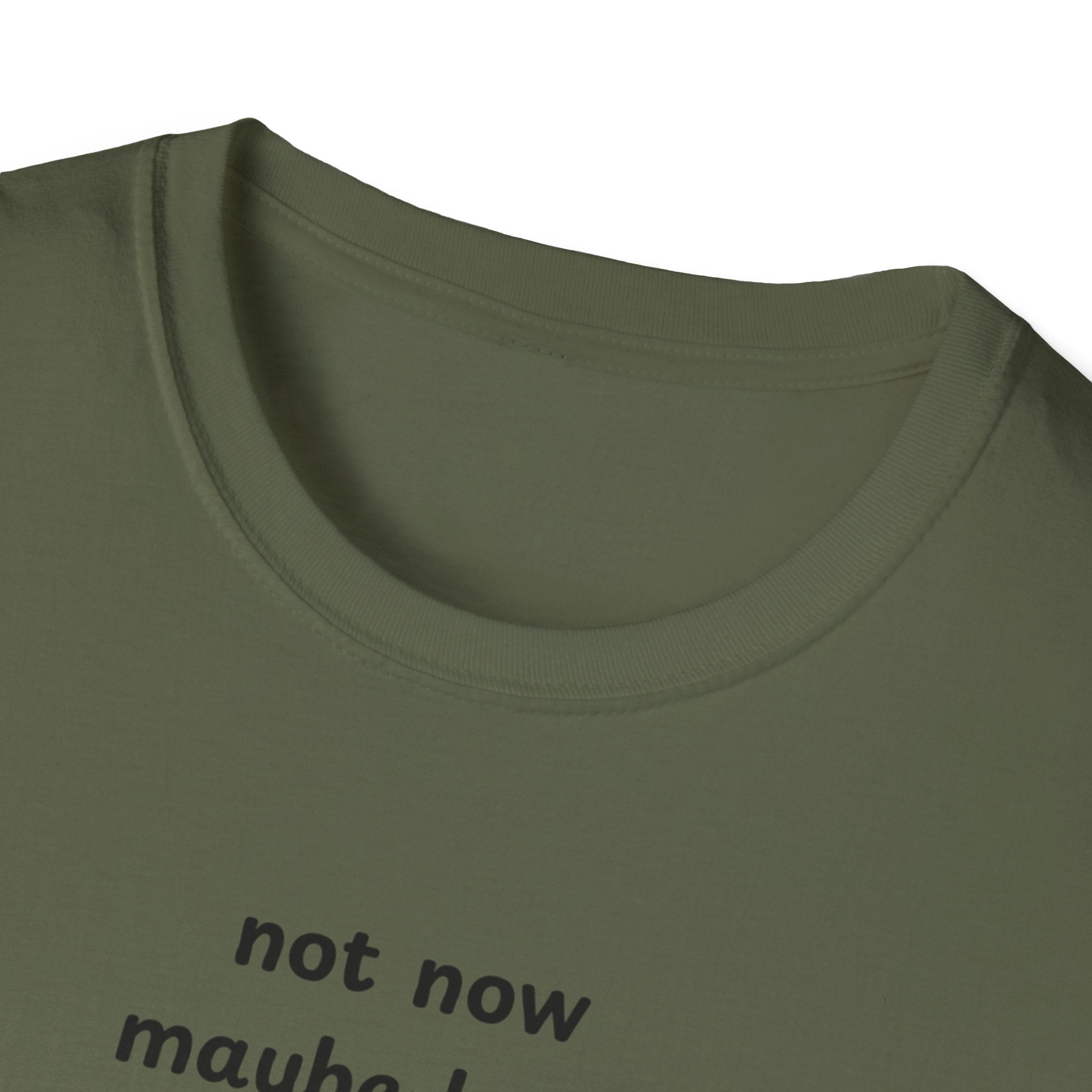 not now maybe later never