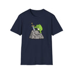 Frog Pulling Sword From A Stone