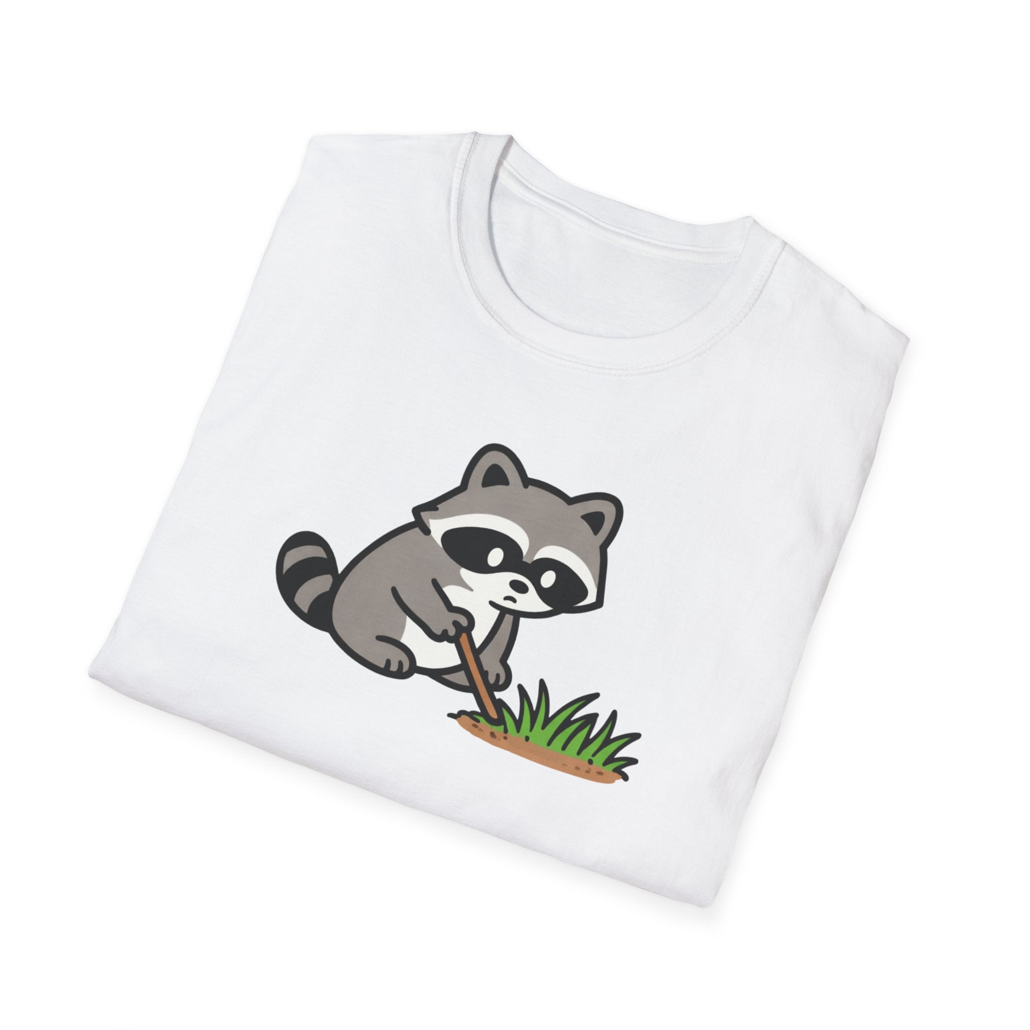 Raccoon Touching Grass